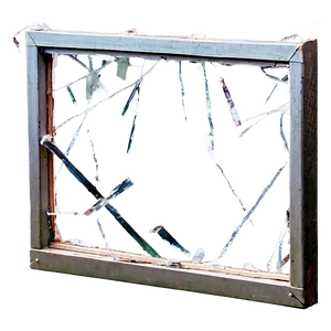 Broken Window Glass Shards Png 06212024 PNG image