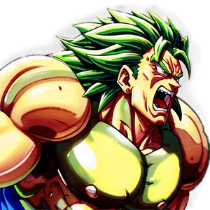 Broly Fierce Fight Png 05062024 PNG image