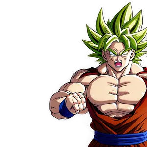 Broly In Battle Png Wpm PNG image