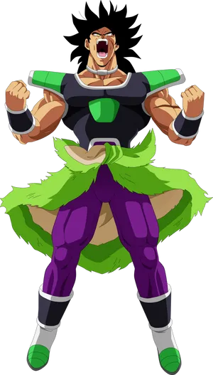 Broly Power Up D B Z PNG image