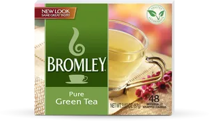 Bromley Pure Green Tea Box PNG image