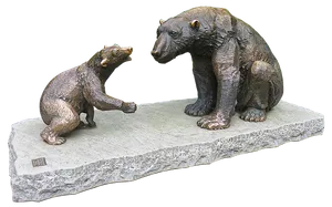Bronze Bear Sculpture