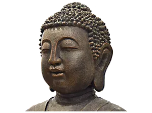 Bronze Buddha Statue Profile PNG