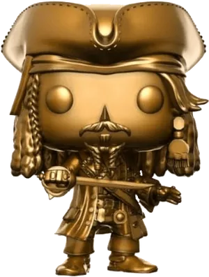 Bronze Jack Sparrow Funko Pop PNG image