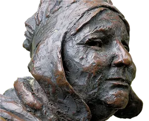 Bronze Sculpture Profile PNG image