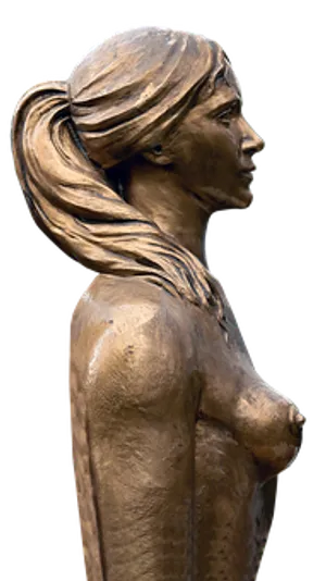 Bronze Sculpture Profileof Woman