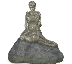 Bronze Sculpture Seated Woman