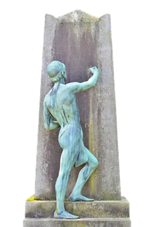 Bronze Statue Artistic Pose