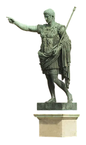 Bronze Statueof Roman Emperor Augustus