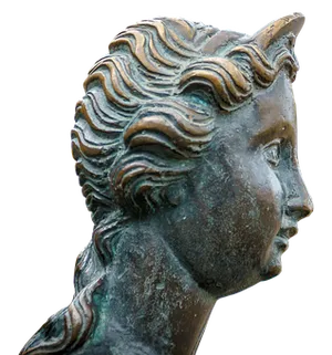 Bronze Unicorn Woman Sculpture