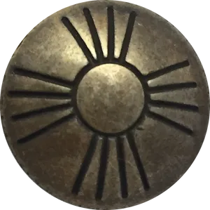 Bronze Zia Sun Symbol PNG image