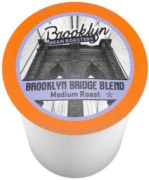 Brooklyn Bridge Blend Coffee Label PNG image