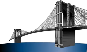 Brooklyn Bridge Vector Illustration PNG image