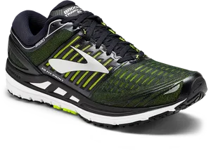 Brooks Running Shoe Green Black PNG