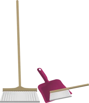 Broomand Dustpan Vector