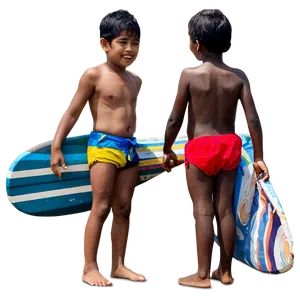 Brother At Beach PNG 12