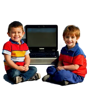 Brother With Laptop Png 06252024 PNG image