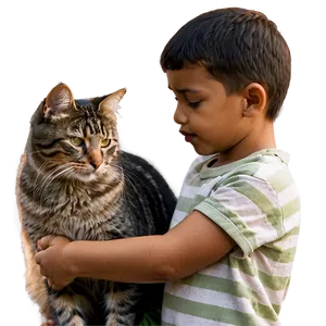 Brother With Pet PNG Erg