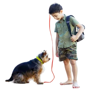 Brother With Pet PNG Hvs46 PNG