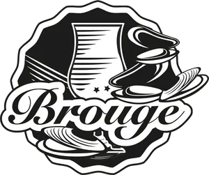 Brouge Restaurant Logo PNG image
