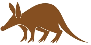 Brown Anteater Illustration