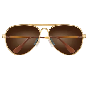 Brown Aviator Sunglasses Png 06202024 PNG image