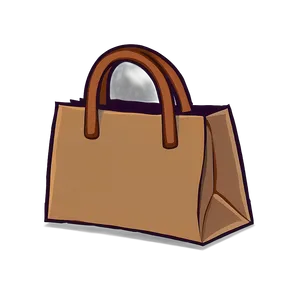 Brown Bag Cartoon PNG 7