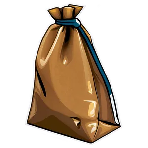 Brown Bag Flat Design PNG 06282024 PNG