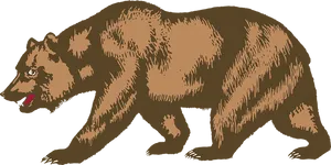 Brown Bear Illustration