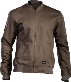 Brown Bomber Jacket Product Photography PNG image