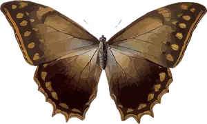 Brown Butterfly Illustration
