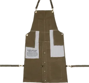 Brown Canvas Workwear Apron