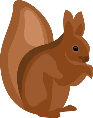 Brown Cartoon Squirrel