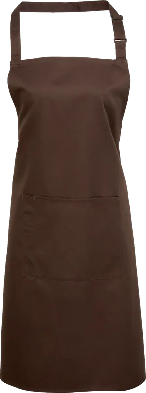 Brown Cotton Apron PNG image