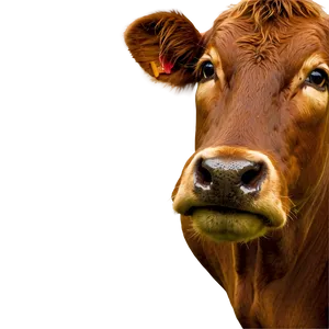 Brown Cow Face PNG 70