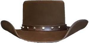 Brown Cowboy Hatwith Conchos PNG image