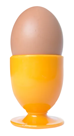 Brown Eggin Orange Egg Cup PNG image