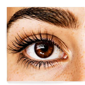 Brown Eyelash Extensions PNG Qed PNG
