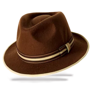 Brown Fedora Hat PNG 06262024