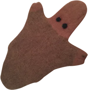 Brown Felt Puppet Profile PNG