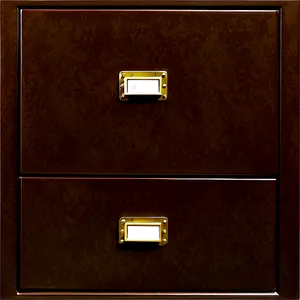 Brown Filing Cabinet PNG 06272024 PNG