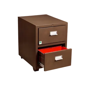 Brown Filing Cabinet PNG 5
