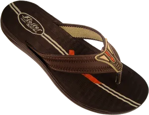 Brown Flip Flop Sandal PNG image