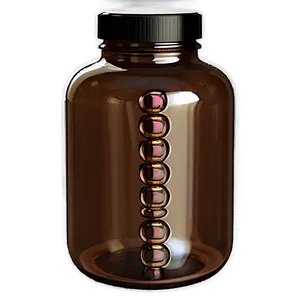 Brown Glass Pill Bottle PNG 43 PNG