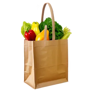 Brown Grocery Bag PNG 71