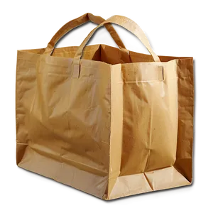 Brown Grocery Bag PNG Vam