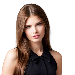 Brown Hair Fashion Model Png 05252024 PNG image