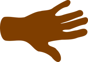 Brown Hand Clipart Silhouette PNG image