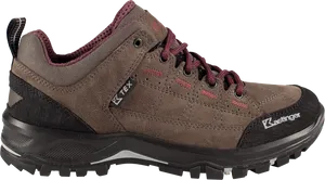 Brown Hiking Boot Side View PNG image