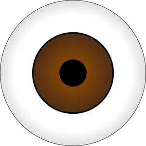 Brown Iris Eye Illustration
